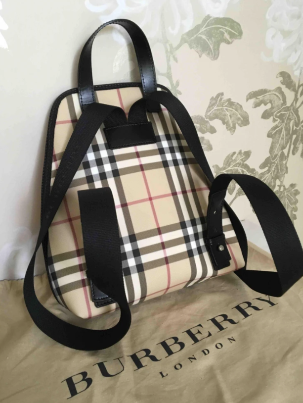 Vintage burberry backpack on sale